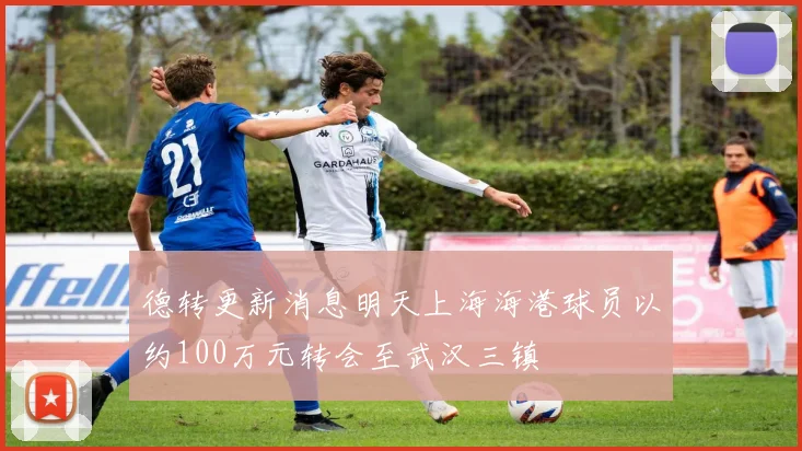 德转更新消息明天上海海港球员以约100万元转会至武汉三镇